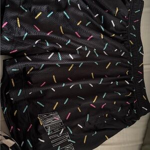 KINDA FIT KINDA FAT DONUT Black Shorts